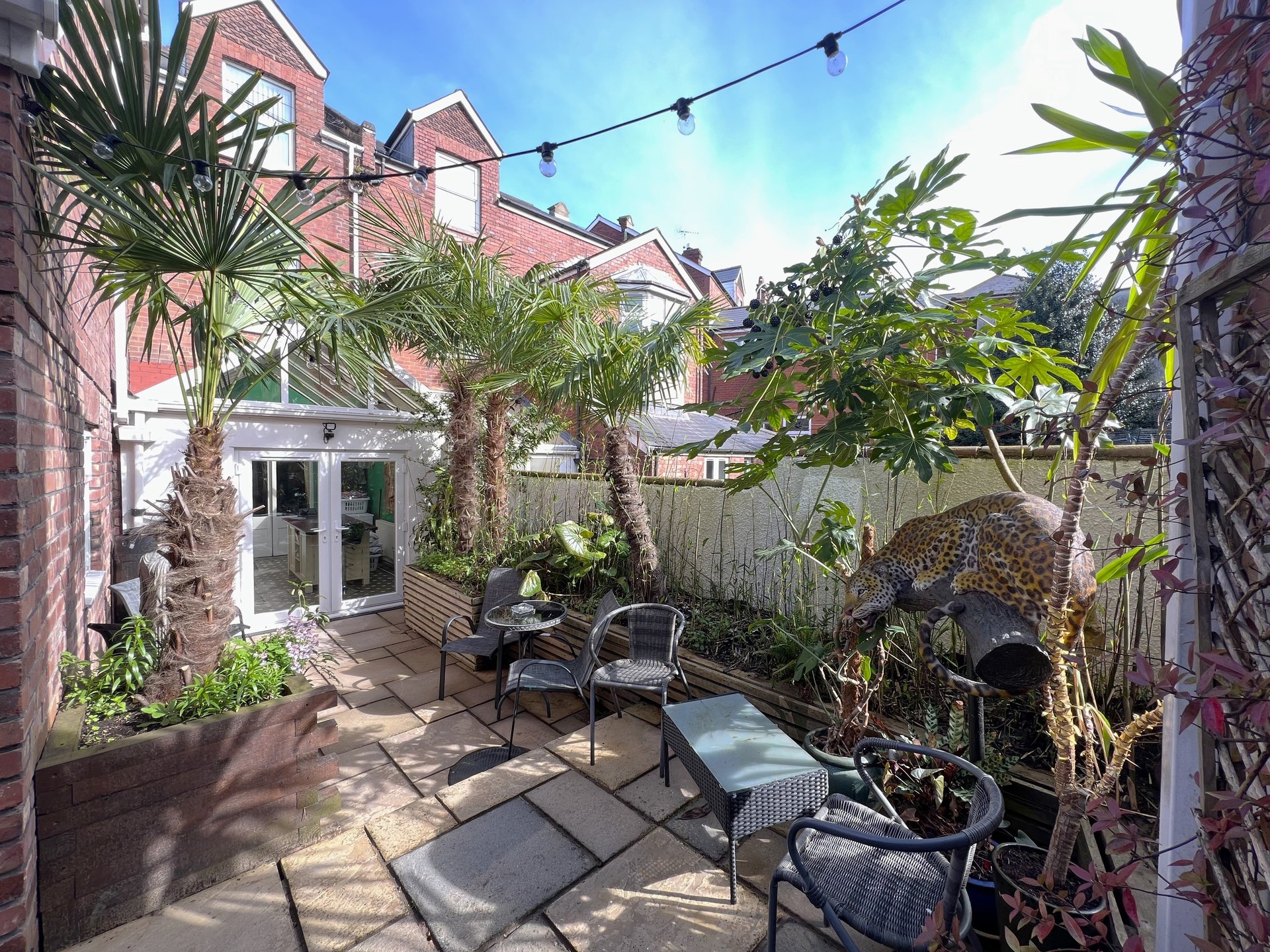 Courtyard seating area