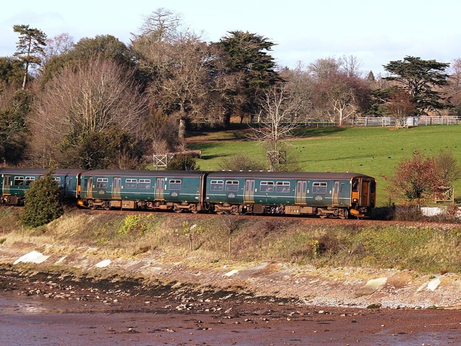 Train on the Avocet Line