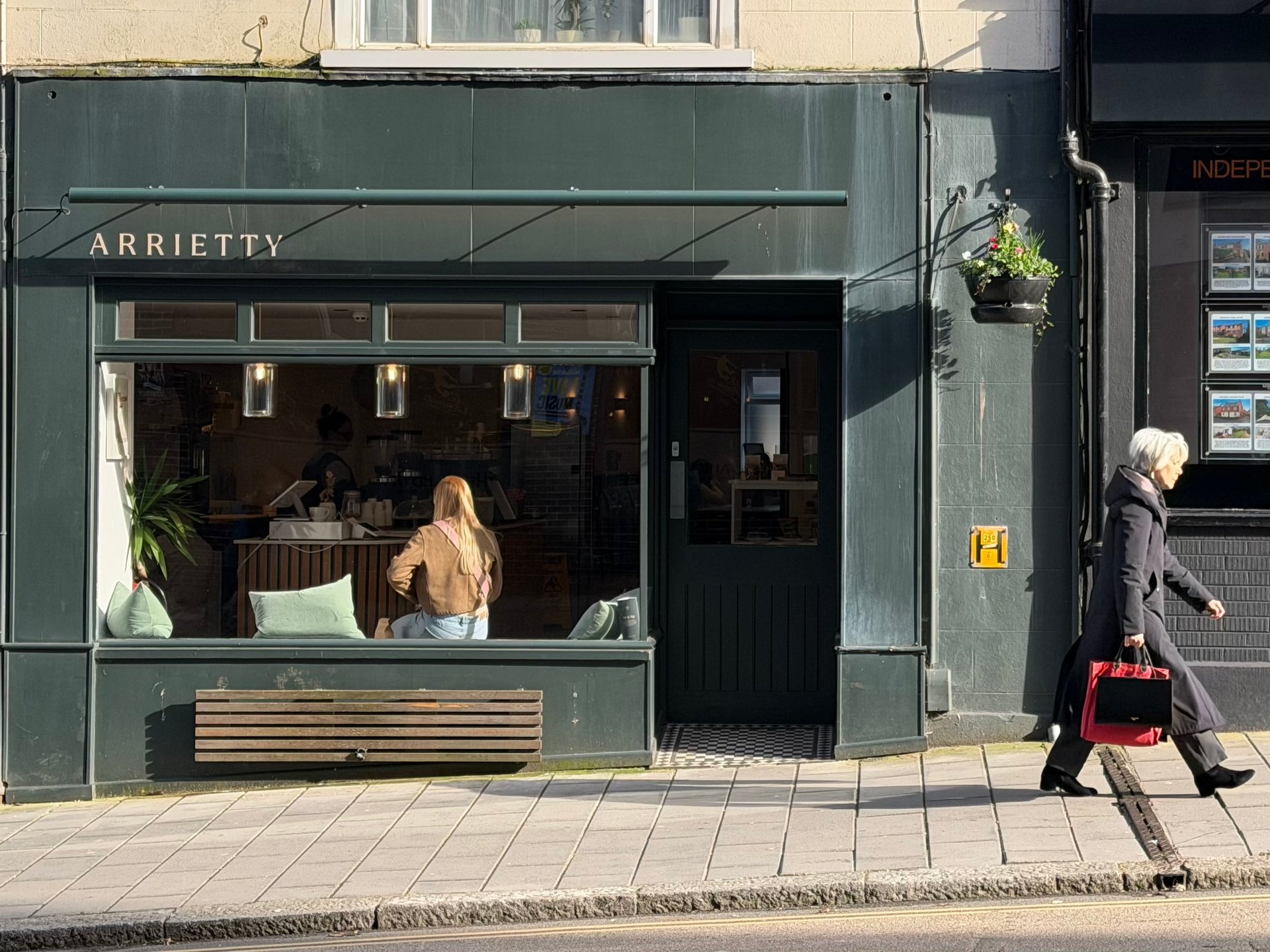 An Exeter street scene conveying an approachable, liveable city