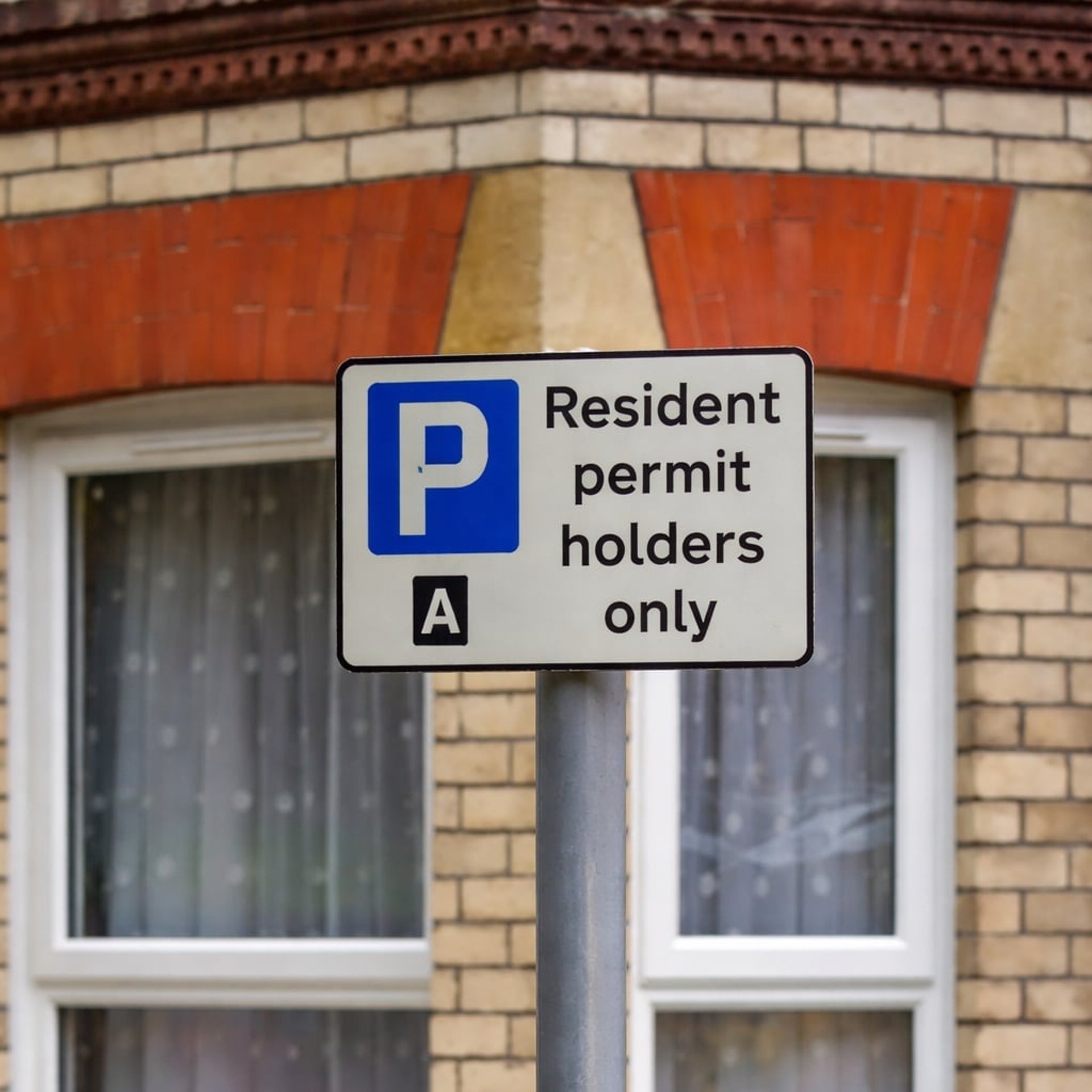 Resident parking sign