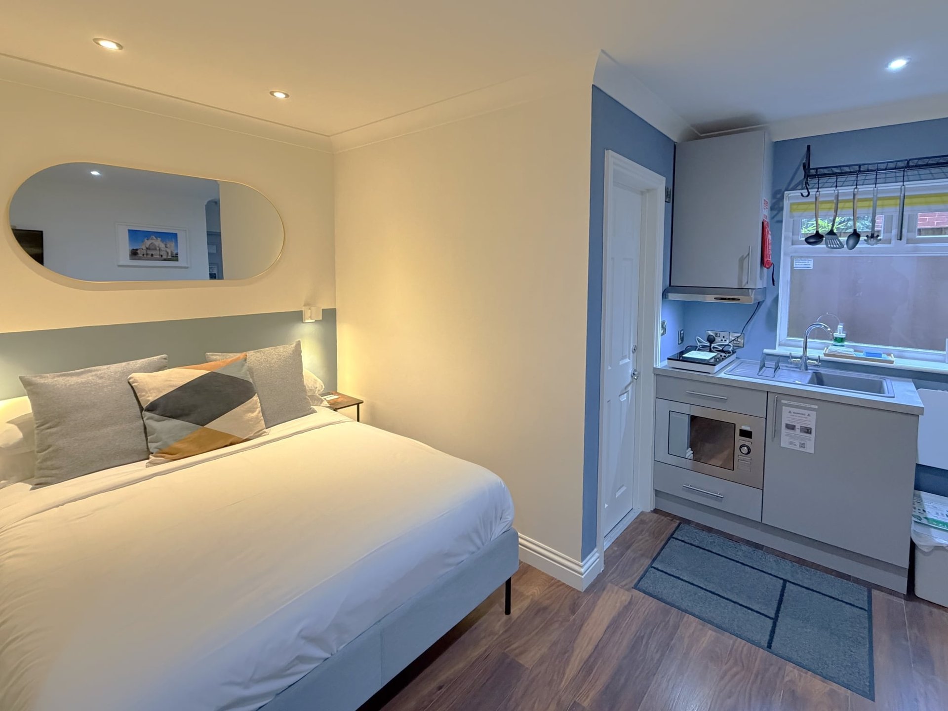 Studio 1 — self-contained studio with kitchenette